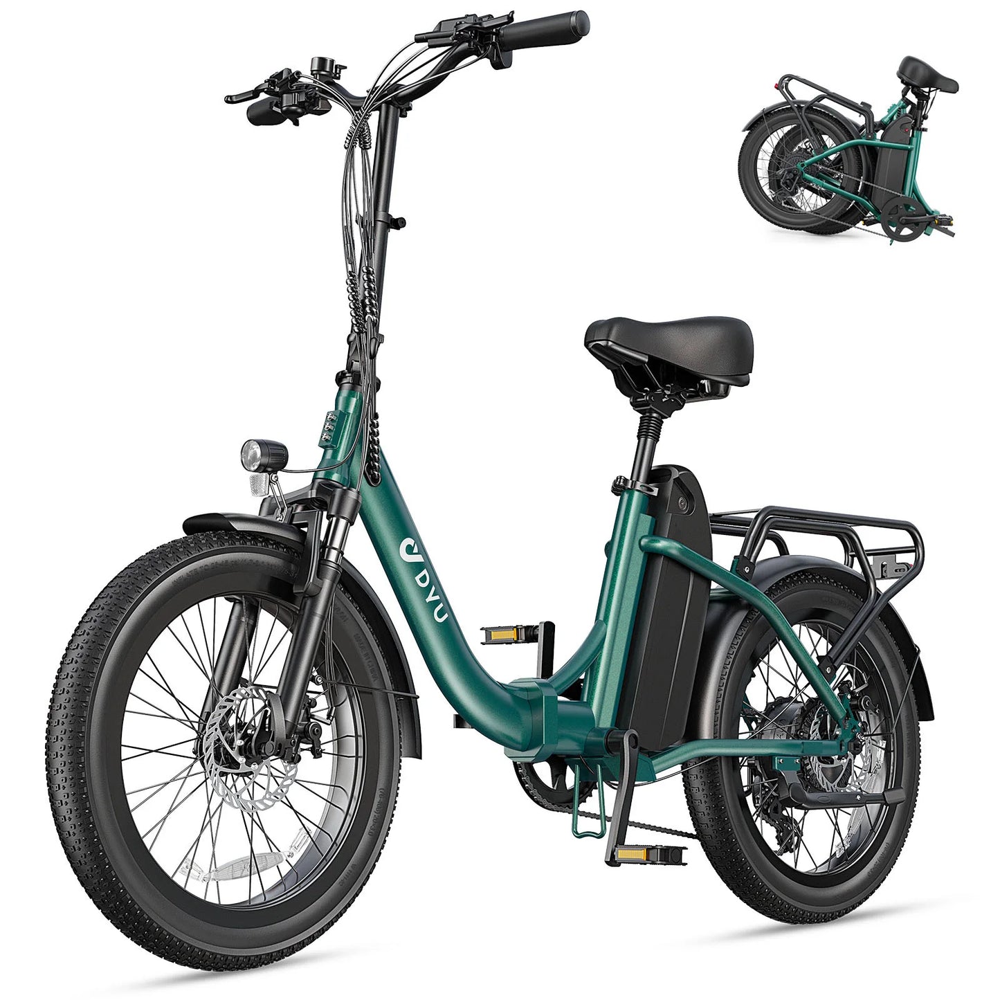 DYU C9 Electric Fat Tire Bike 1000W Motor 48V Battery