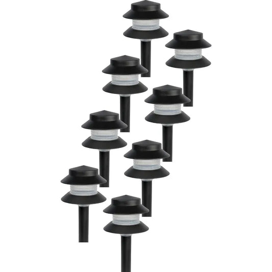 Paradise Low Voltage Landscape Pathway Lights 2 Tier Outdoor Garden