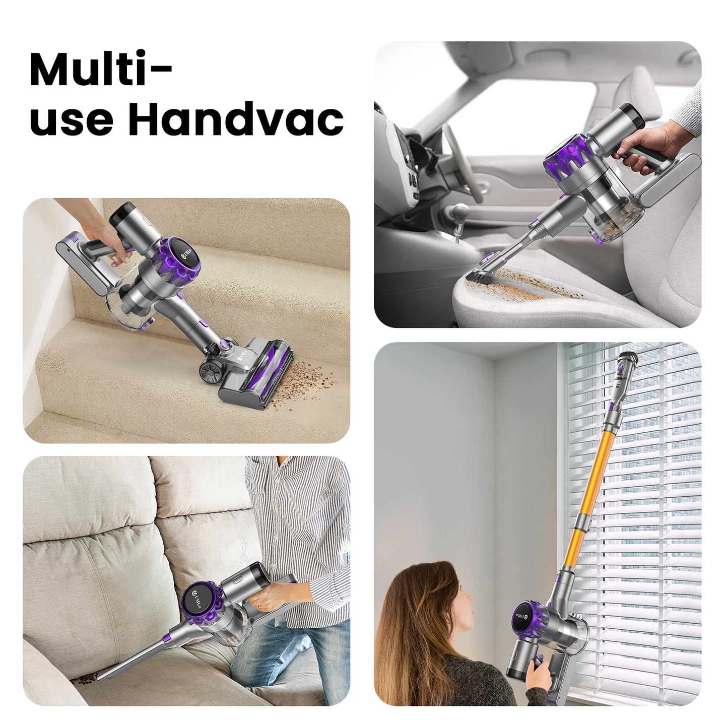 INSE YISORA Cordless Vacuum Cleaner 40Kpa 55 Minutes Run Time