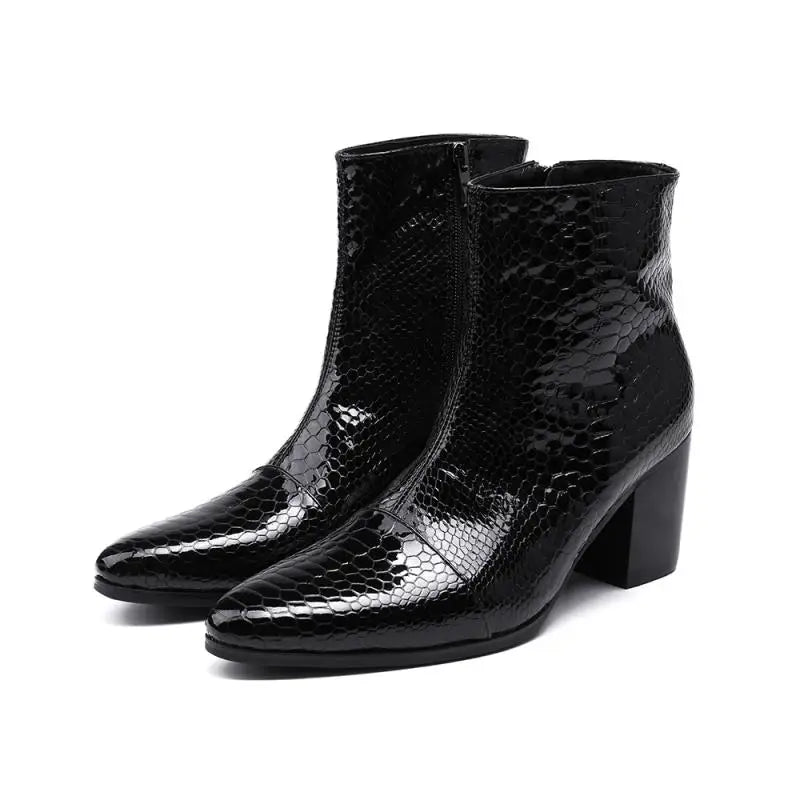 italian military dress boots steel pointed toe high heels western styles brown double buckle strap cowboy boots shoes man