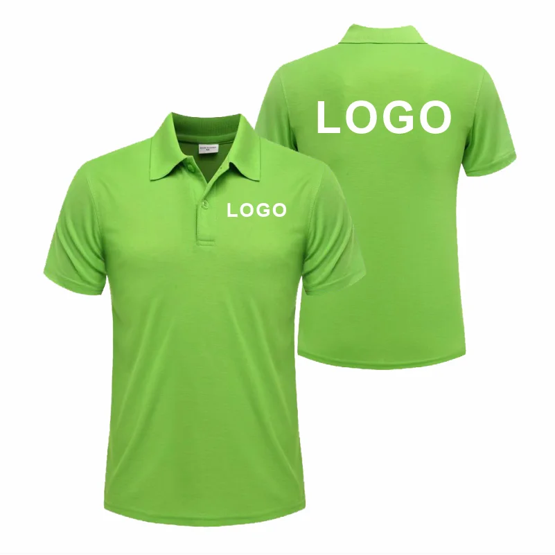 Custom Logo Breathable Polo Shirt With Embroidery For Work Uniform