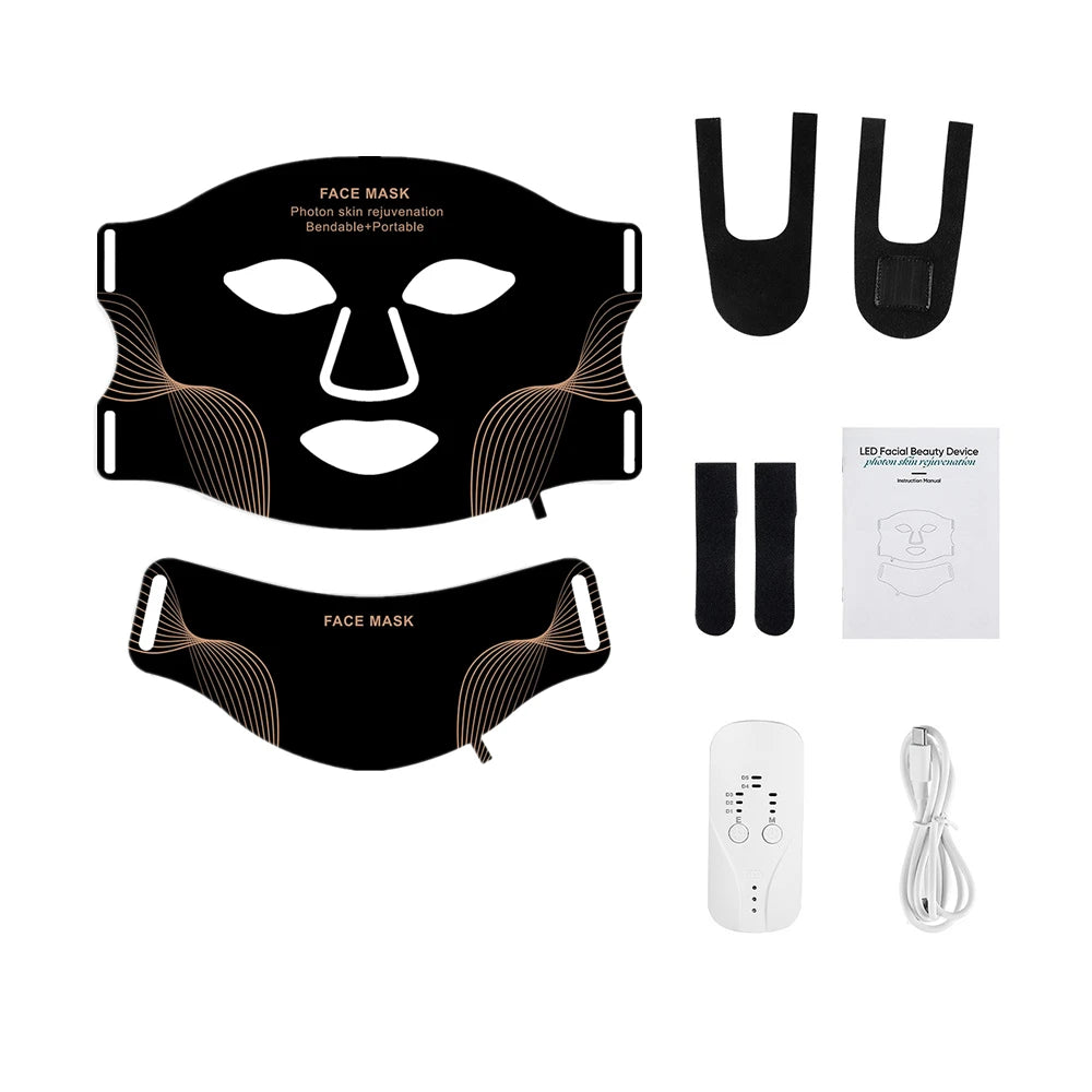 Foreverlily Silicone LED Mask Face And Neck With Photon Light
