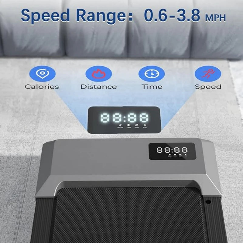 Home 2.5HP Treadmill With Bluetooth 300lbs Capacity 2in1 Walking Running