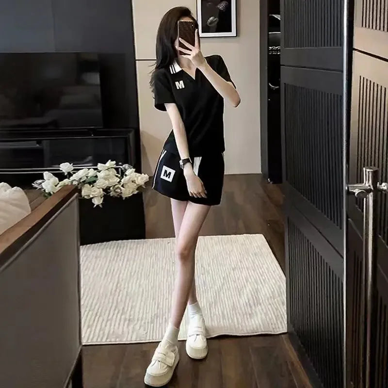 Summer Fashion 2025 New Woman Shorts Sleeve Features Matching Clothing Trend Casual Short Sets for Women 2 Pieces Novelty In Kit