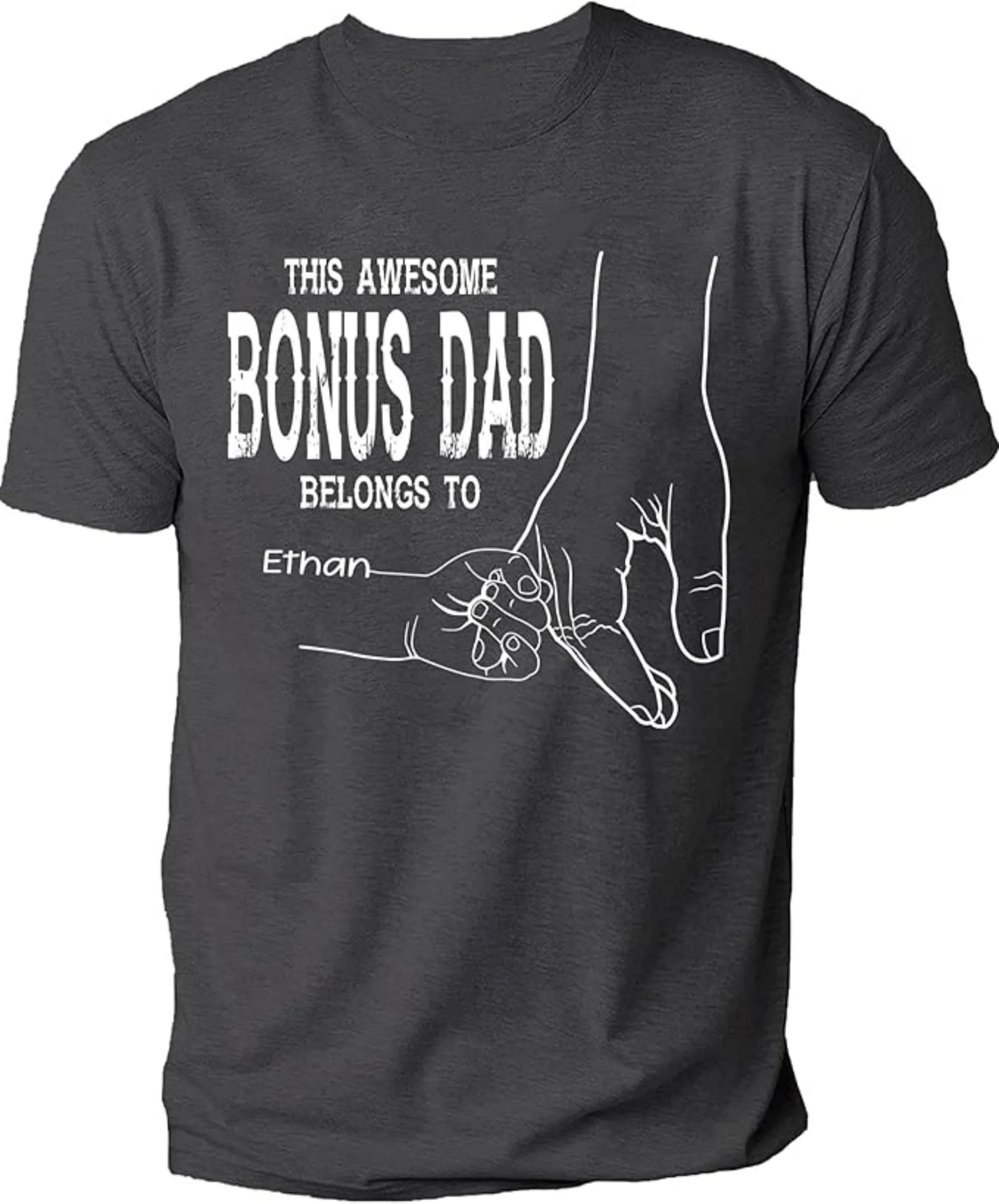 Best Grandpa Dad Ever Shirt Custom Fist Bump Kid Name