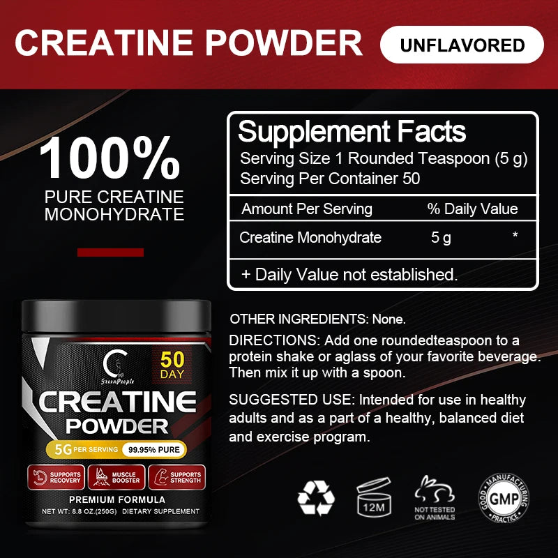 Minch Creatine Monohydrate Powder for Muscle Recovery and Performance