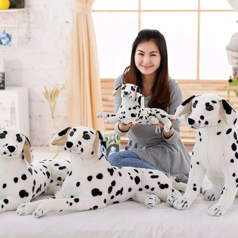 2 Styles 23-90cm Stuffed Animals Dog Dalmatian Plush Toy Lifelike Giant Dog Toy Realistic Animal Kids Toys Gift For Children