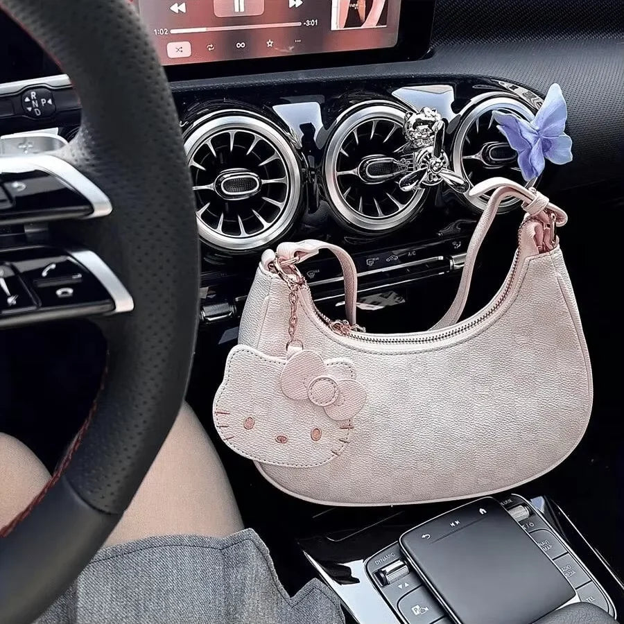 Mesuca Hello Kitty Armpit Bag Women Shoulder Handbag