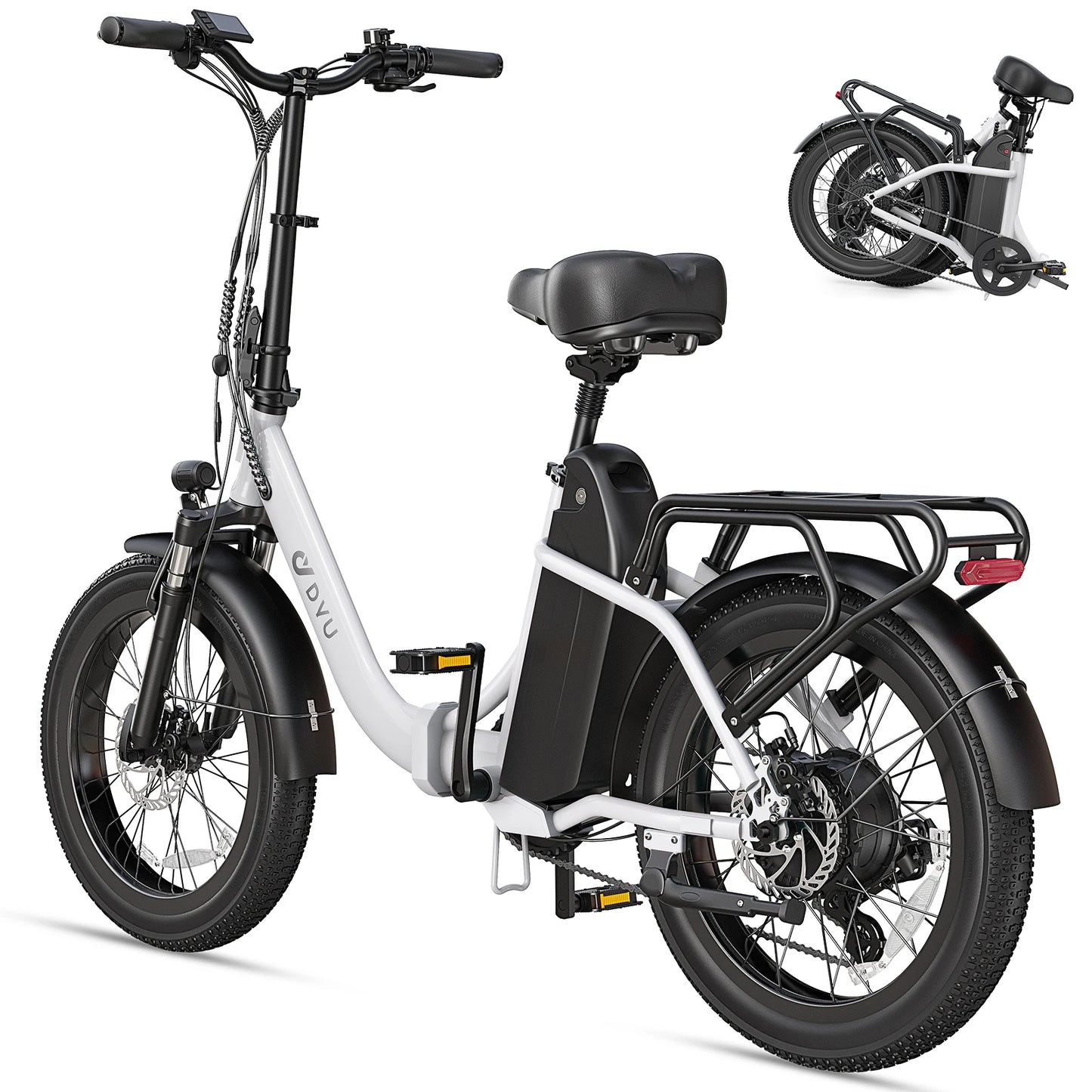 DYU C9 Electric Fat Tire Bike 1000W Motor 48V Battery