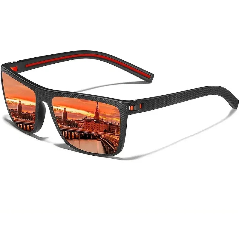 LENMOSC Square Polarized Sunglasses For Men And Women UV Protection