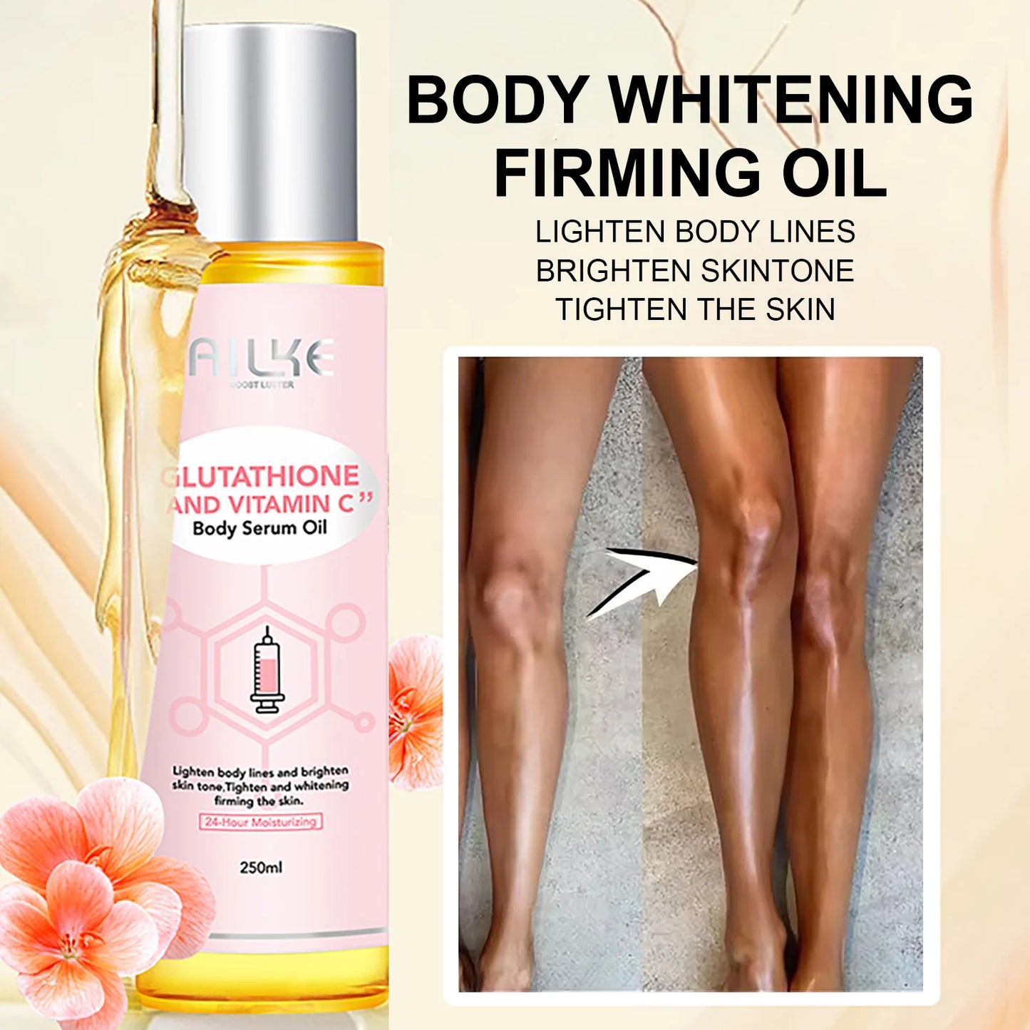 AILKE Whitening Facial Skin Care Lotion With Vitamin C Glutathione