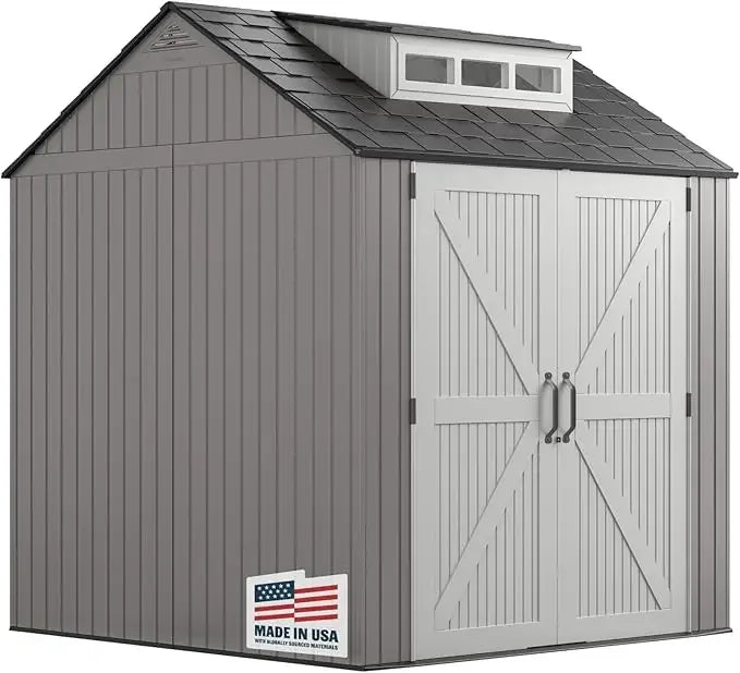 Weatherproof Resin Storage Shed With Floor For Outdoor Use