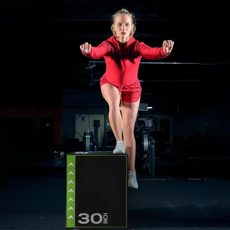 BalanceFrom 3-in-1 Foam Plyometric Jump Box for Home Gym with Multiple Height Options – Versatile Plyo with Non-Slip Surface