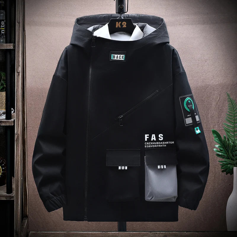 Men's Pilot Hooded Zipper Jacket Baseball Uniform Velvet Coat
