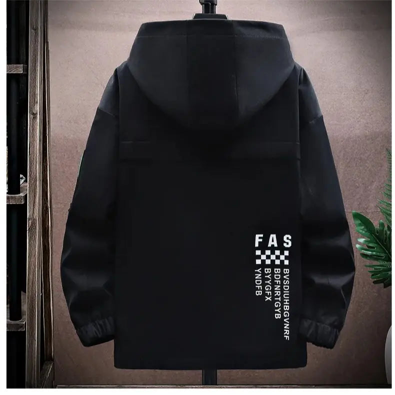 Men's Pilot Hooded Zipper Jacket Baseball Uniform Velvet Coat