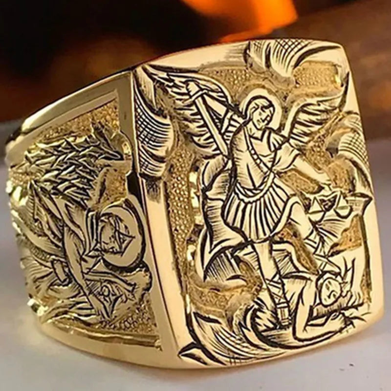 Gold Various European and American Styles, Ancient Greek Myths and Legends, Commemorative Rings New Ring Gifts