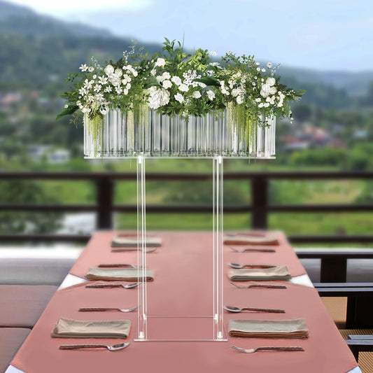 Bymaocar Crystal Flower Stand Wedding Display Rack Centerpiece