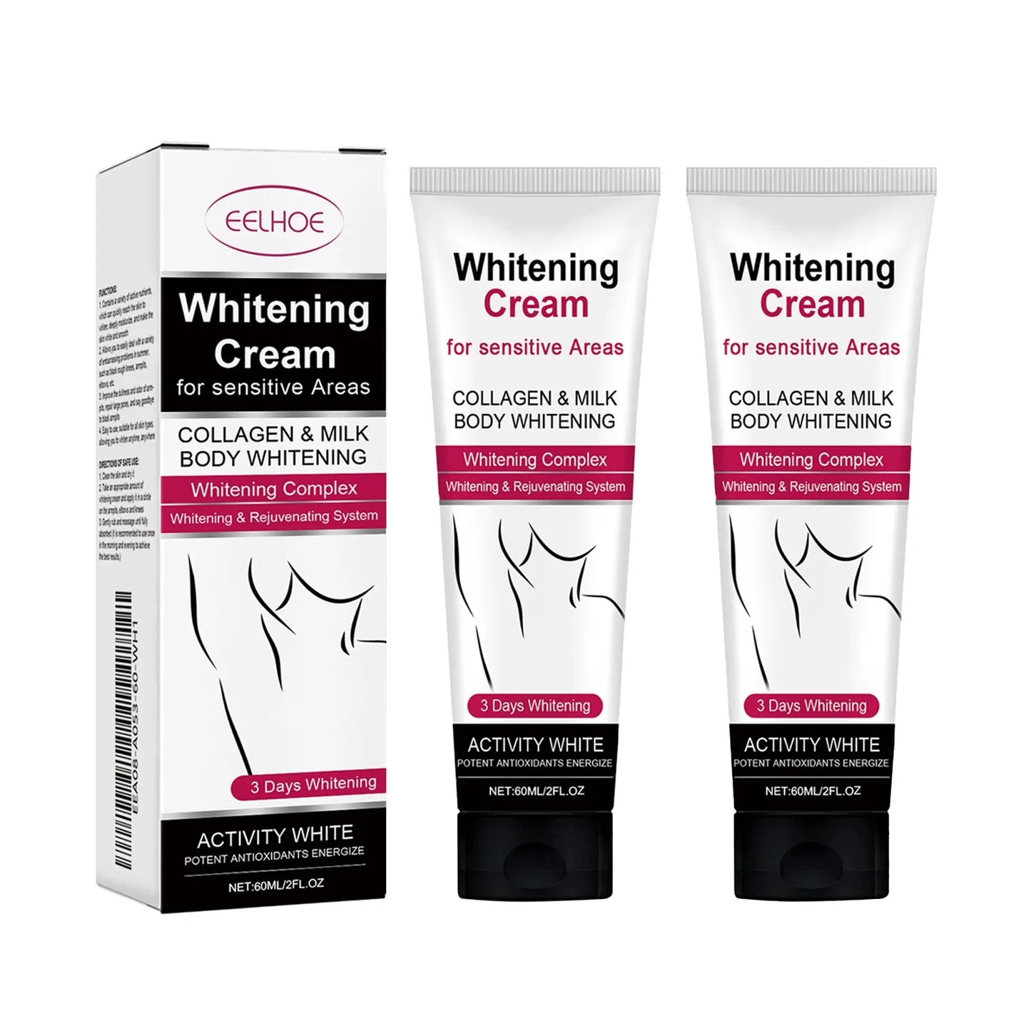 Eelhoe Underarm Whitening Cream For Dark Skin Melanin Brightening