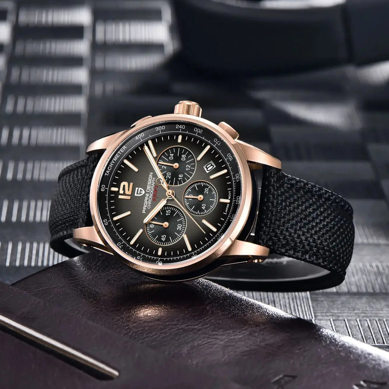 Pagani Design VK63 Quartz Mens Watch Water Resistant 10 Bar