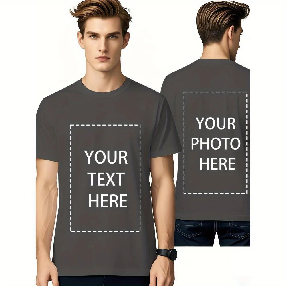 Customizable 100 Percent Cotton T Shirt For Men And Unisex Wear
