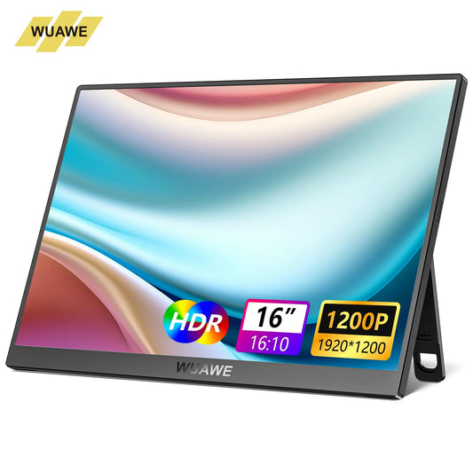 Christmas Gifts 16 inch 60HZ Gaming Portable Monitor for Laptop, 1200P Display LCD FHD External Second Computer Screen for Phone