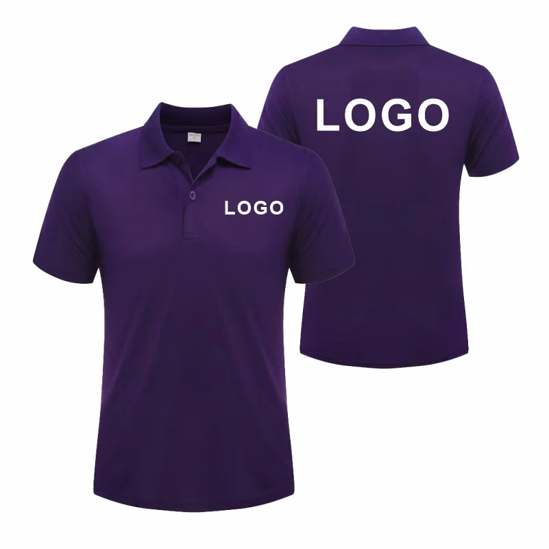Custom Logo Breathable Polo Shirt With Embroidery For Work Uniform
