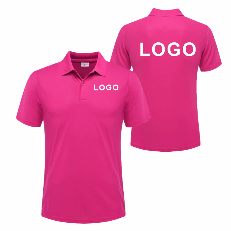 Custom Logo Breathable Polo Shirt With Embroidery For Work Uniform