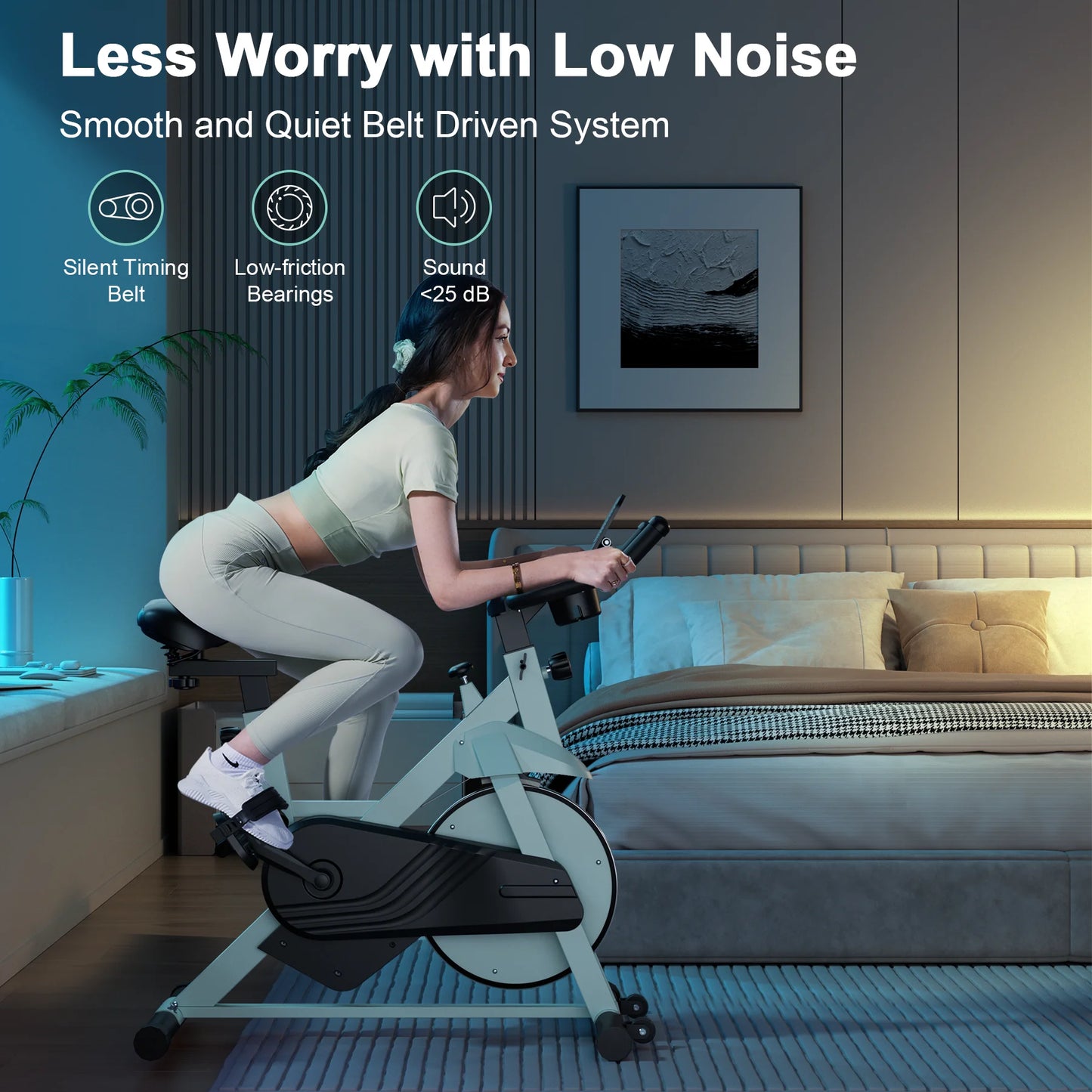 Superun Exercise Bike 32 Level Magnetic Resistance Home Workout