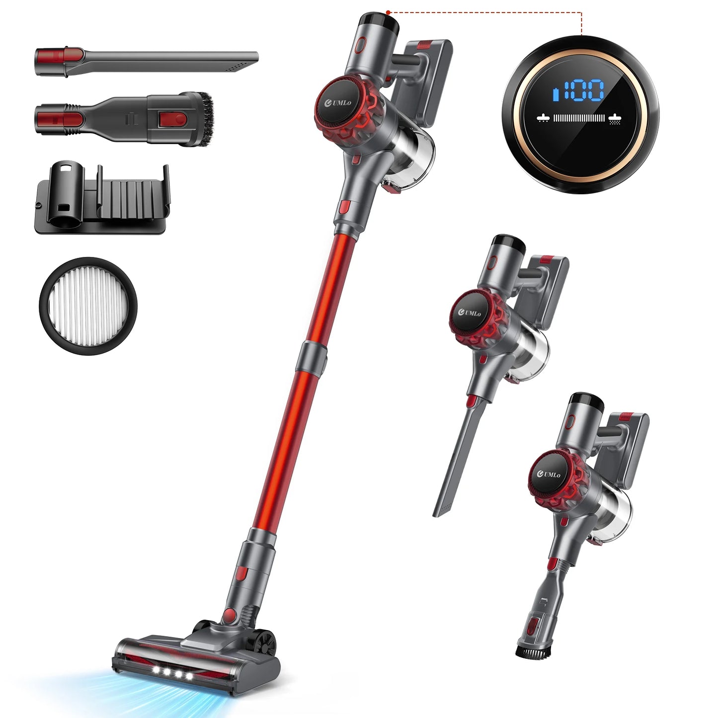 INSE YISORA Cordless Vacuum Cleaner 40Kpa 55 Minutes Run Time