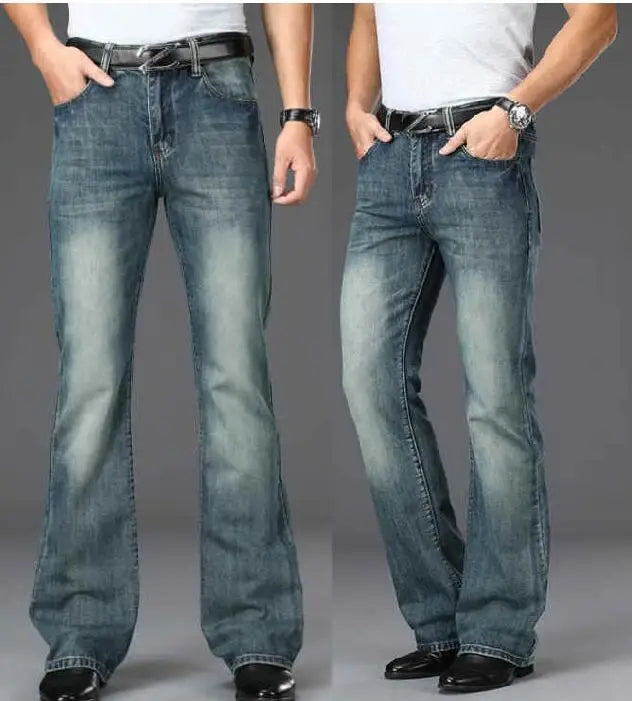 Men's Flared Jeans Loose Men Big-Leg Jeans Men Flared Pants Boot Cut Leg Designer Classic Jeans Multiple Styles Size 28-40