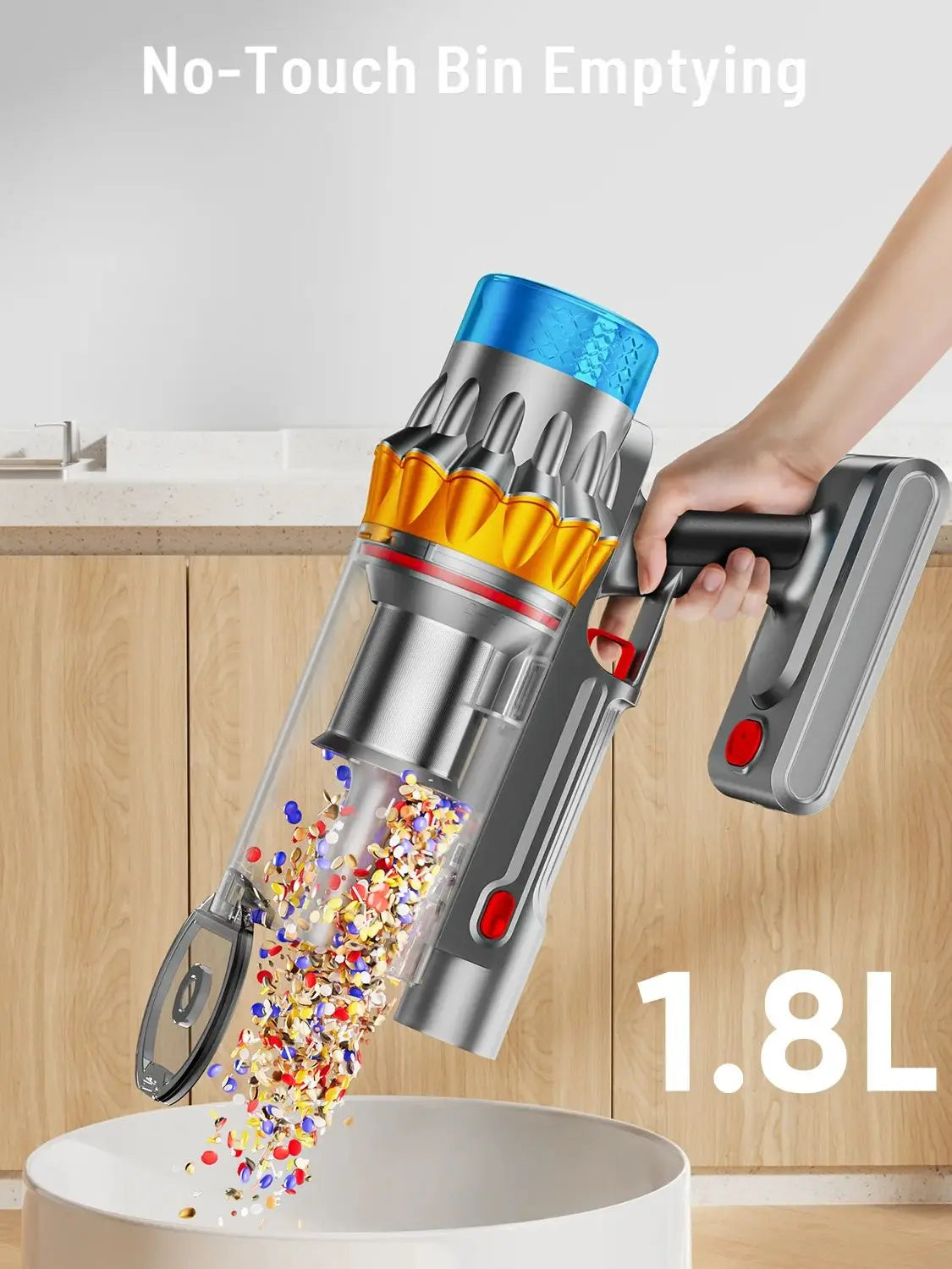 VAKERR X15 Pro 650W Cordless Vacuum Cleaner 65KPa Suction For Pet Hair Carpet
