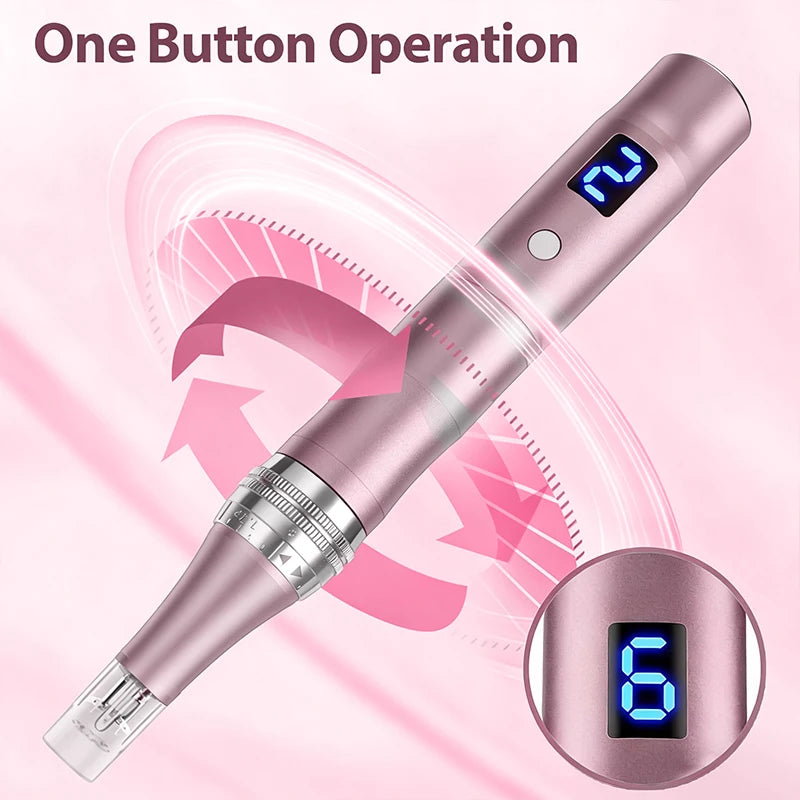 Portable Electric Facial Massager With Rechargeable Battery And Heads