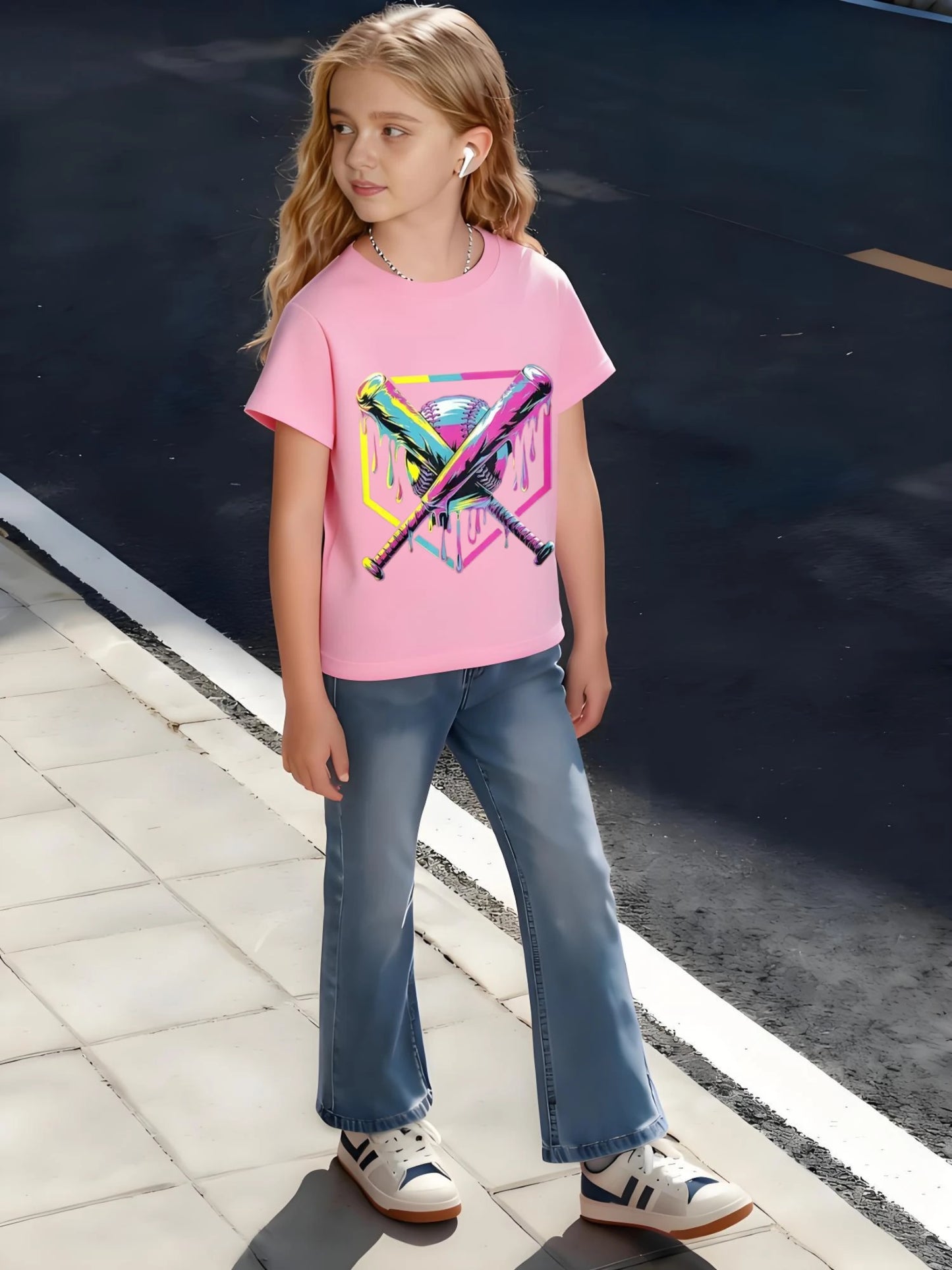 Zcaynger Kids Cotton T Shirt Baseball Theme Sports Outfit