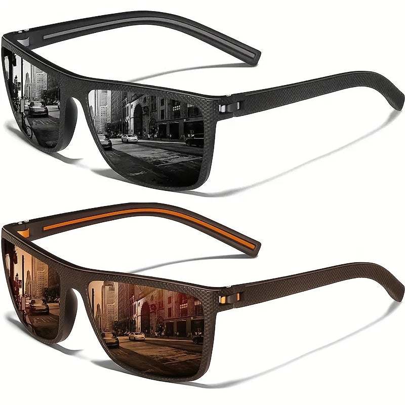 LENMOSC Square Polarized Sunglasses For Men And Women UV Protection