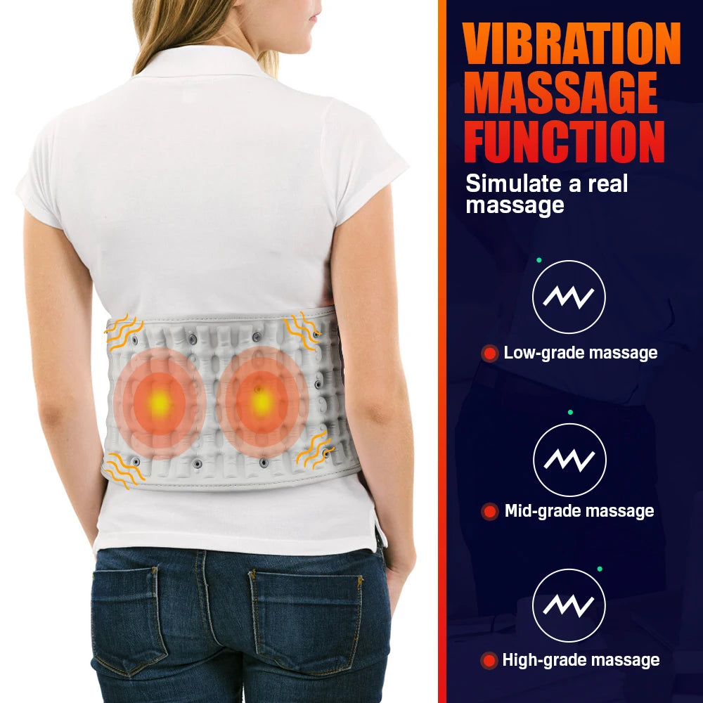 PASTSKY Inflatable Decompression Belt With Rechargeable Heated Lumbar Traction