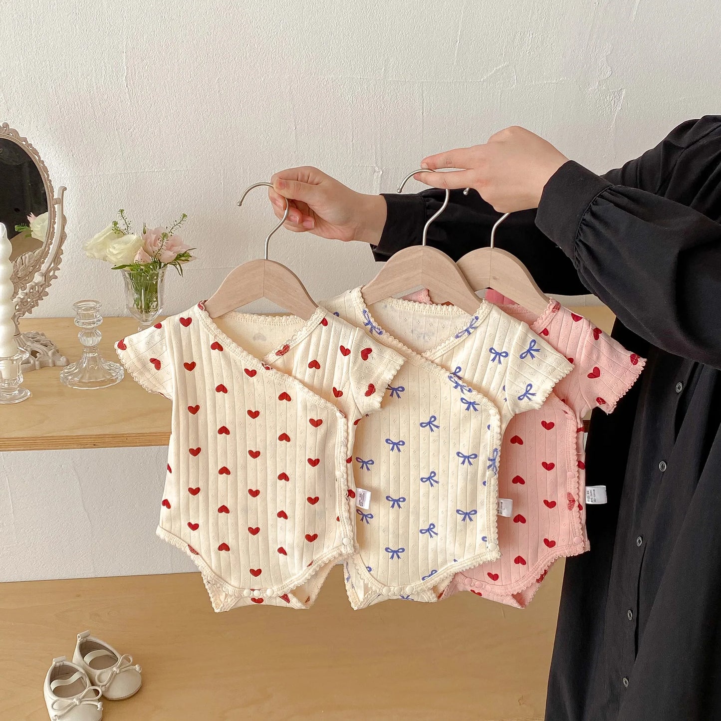 Baby Clothes, Women's Treasure Spring and Summer Styles Bag Fart Clothes Baby Pure Cotton Two-piece Set Newborn Triangle Clothes
