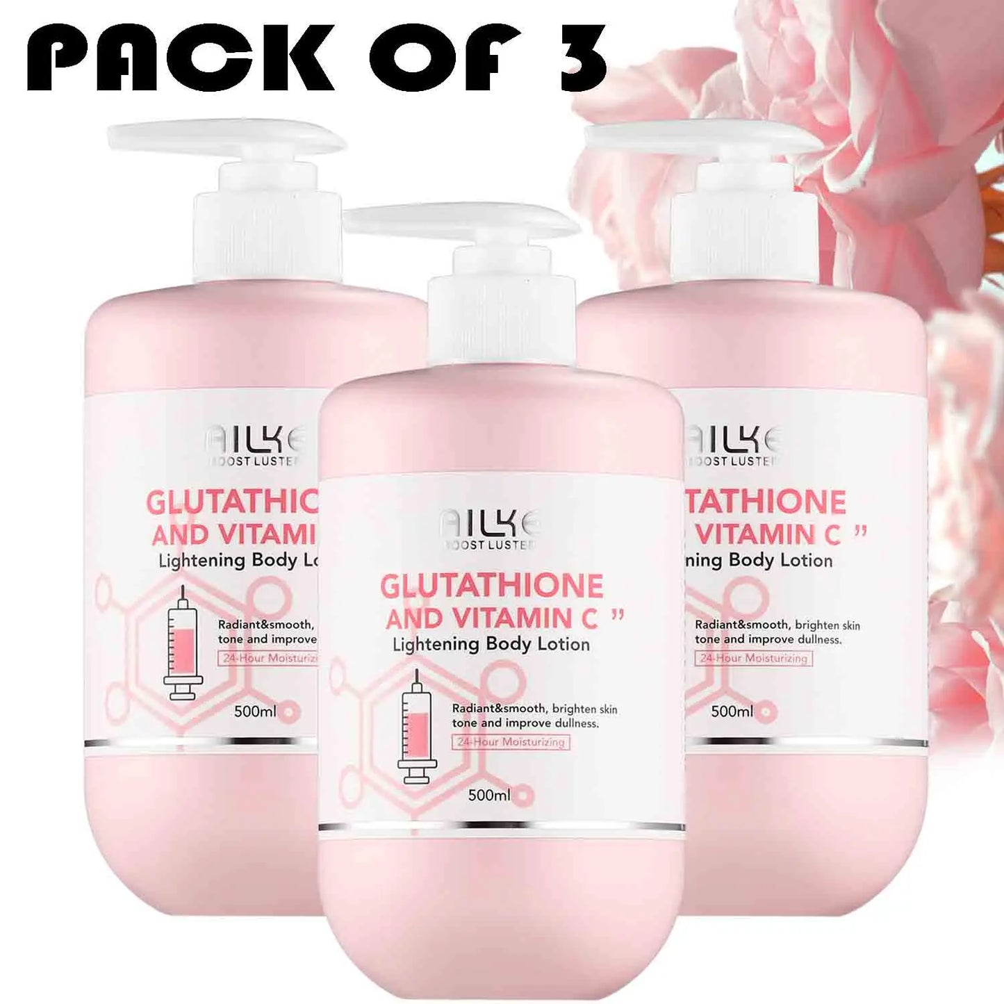 AILKE Whitening Facial Skin Care Lotion With Vitamin C Glutathione