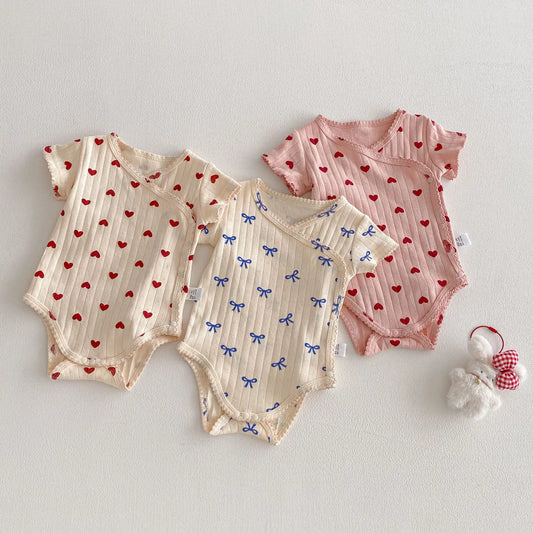 Baby Clothes, Women's Treasure Spring and Summer Styles Bag Fart Clothes Baby Pure Cotton Two-piece Set Newborn Triangle Clothes