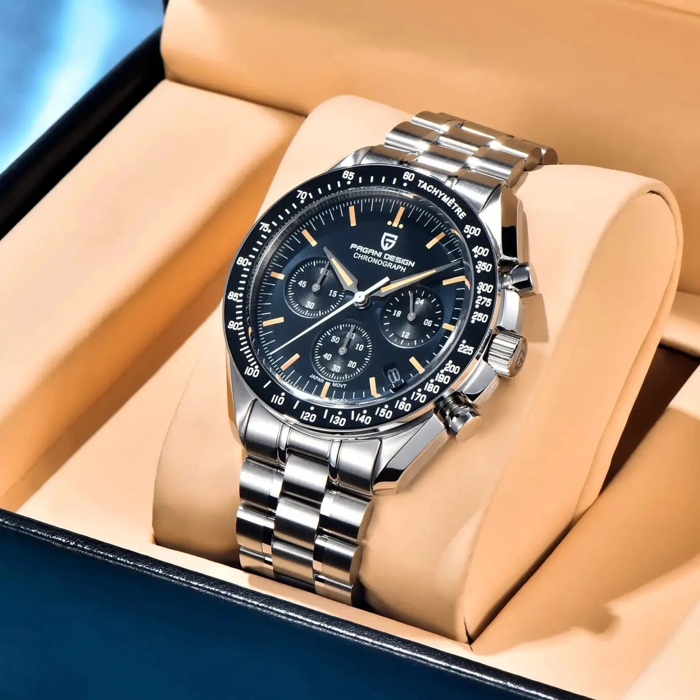 Pagani Design Moon Watch Retro Luxury Quartz For Men