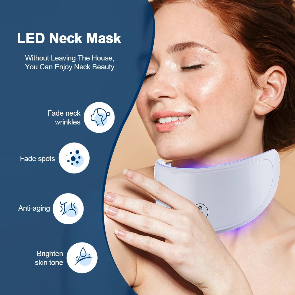 Foreverlily Neck LED Mask Photon Anti Wrinkle Skin Care