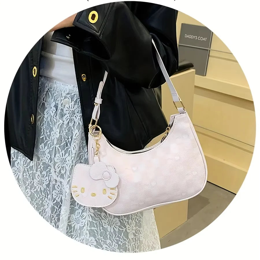 Mesuca Hello Kitty Armpit Bag Women Shoulder Handbag