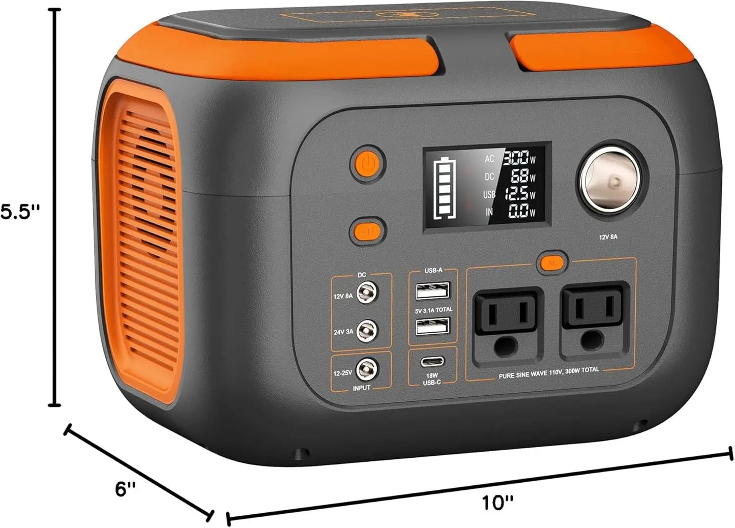 SinKeu Portable Power Station 600W Solar Generator For Camping