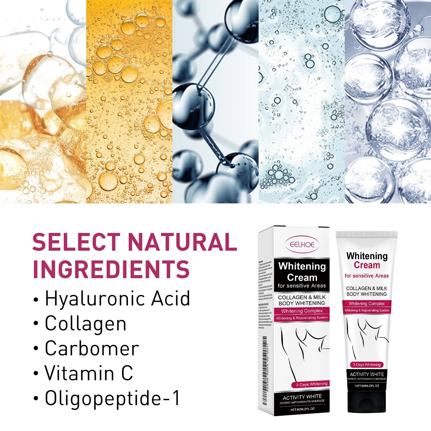 Eelhoe Underarm Whitening Cream For Dark Skin Melanin Brightening
