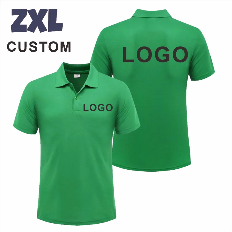 Custom Logo Breathable Polo Shirt With Embroidery For Work Uniform