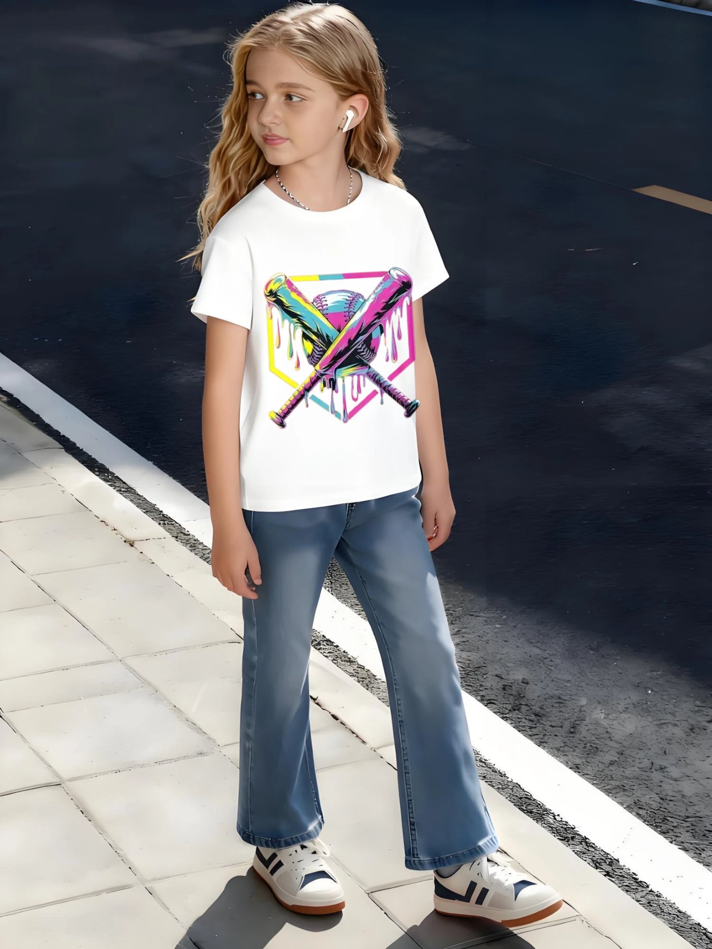 Zcaynger Kids Cotton T Shirt Baseball Theme Sports Outfit